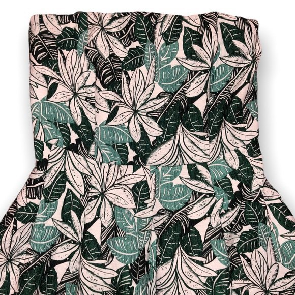 Eva Mendes Jacquard Del Mar Dress Green S strapless Palm summer spring wedding S - Picture 5 of 9